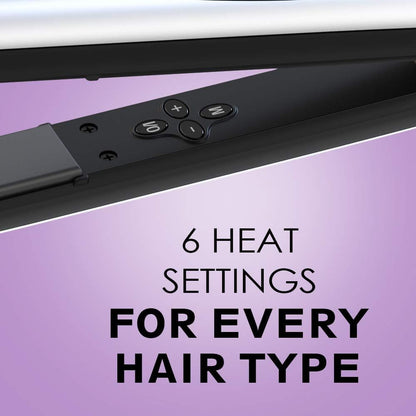 Wazor Hair Flat Iron 1 Inch Ionic Ceramic Hair Straightener Professional Flat Iron With LED Digital and Temperature Control From 284 to 446 Auto Shut Off