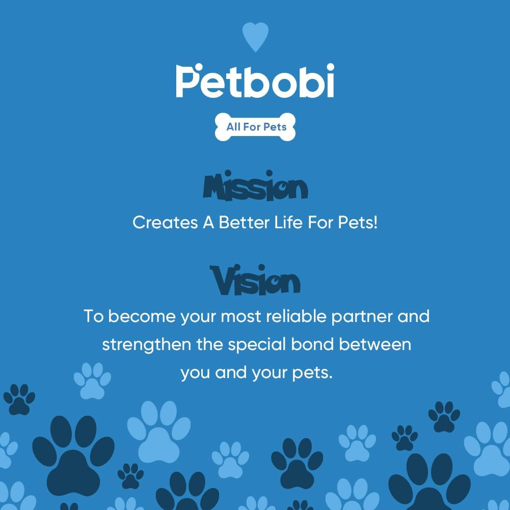 Petbobi Dog Tie-Out Cable 30ft - Outdoor Leash 4mm Metal Cable with Shock Absorbing Spring 360° Swivel Clips, Dog Chain for Yard Camping, Fit Small Medium Large Pets Up to 120lbs, Blue
