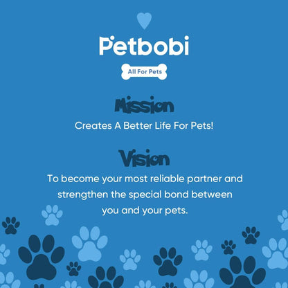 Petbobi Dog Tie-Out Cable 30ft - Outdoor Leash 4mm Metal Cable with Shock Absorbing Spring 360° Swivel Clips, Dog Chain for Yard Camping, Fit Small Medium Large Pets Up to 120lbs, Blue