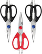HENCKELS Premium Heavy Duty Ultra Sharp Stainless Steel Multi Purpose Kitchen Shears - 3 PC Set, Value Pack, Non Slip, Scissors, Ergonomic Handles