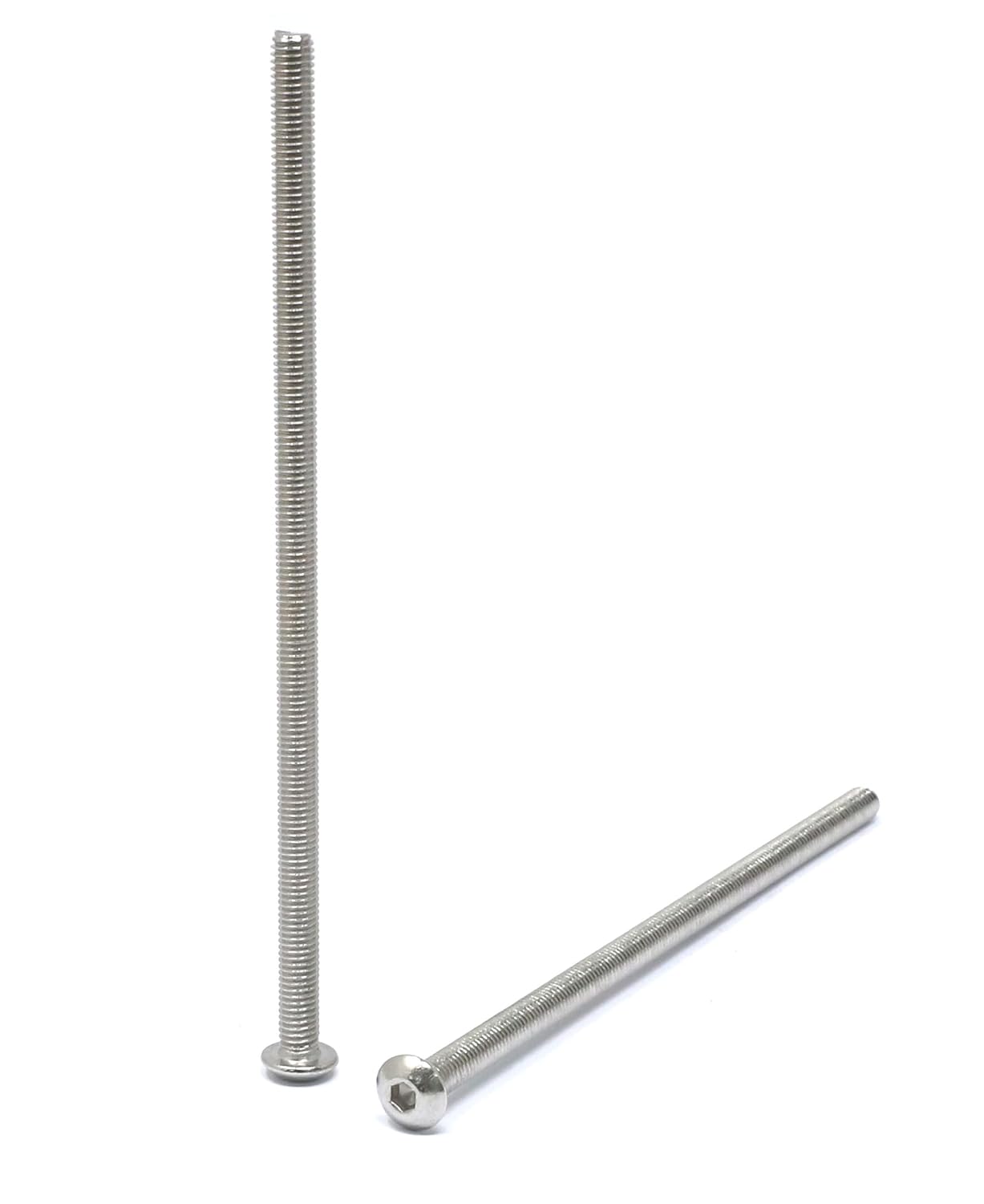 iexcell 50 Pcs M6 x 20mm Thread Pitch 1 mm Stainless Steel 304 Hex Socket Button Head Cap Screws Bolts Kit