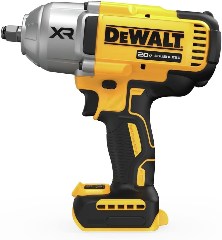 DEWALT 20V MAX XR Impact Wrench, 1/2 In Cordless, High Torque, 4 Speed Precision Mode, Tool Only (DCF900B)