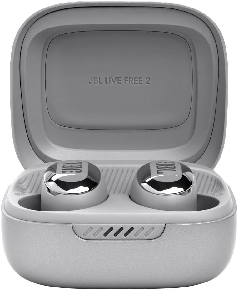JBL Live Free 2: 35 Hours of Playtime, True Adaptive Noise Cancelling, Smart Ambient, and Beamforming Mics (Black)