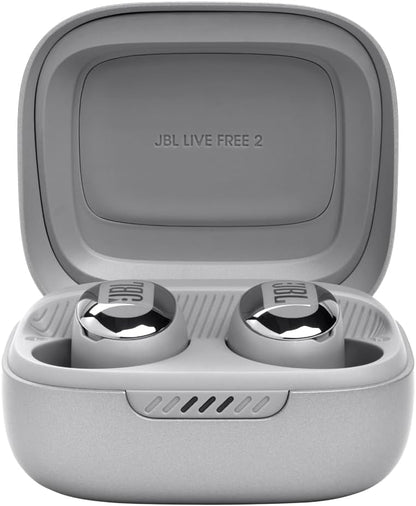 JBL Live Free 2: 35 Hours of Playtime, True Adaptive Noise Cancelling, Smart Ambient, and Beamforming Mics (Black)