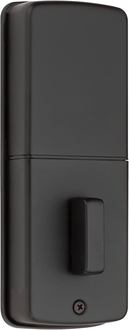 Weiser Powerbolt 3 Matte Black Keyless Entry Door Lock/Deadbolt Lock, 10-Button Keypad Door Lock with Auto Lock and 12-Month Battery Life, Electronic Door Locks for Front Door, Home Décor