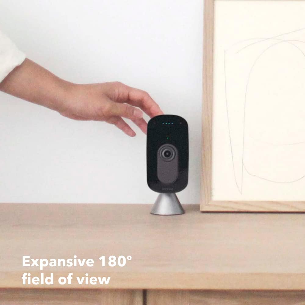 ecobee Smart Camera – Indoor WiFi Security Camera, Smart Home Security System, 1080p HD 180 Degree FOV, Night Vision, 2-Way Audio, Works with Apple HomeKit, Alexa Built in