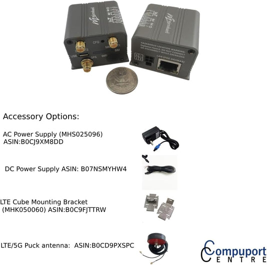 Microhard LTE³ Cube-CAT4NA2 150 Mbps CAT4 LTE IoT 4G Wireless Gateway- CA-MHK119430(Modem Only) Sold and Supported by CompuPort Centre Inc. - PuriLite