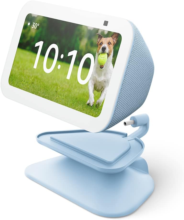 Echo Show 5 (3rd Gen) Adjustable Stand with USB-C Charging Port | Charcoal