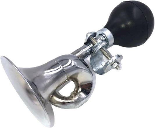 Helonge Bike Horn, Classic Metal Horn for Adult and Kids Bike, Fits Most Bicycle Handlebar
