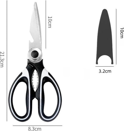 Stainless Steel Kitchen Scissors | For Cutting Fish Meat Chicken Bones Pizza(20pcs)