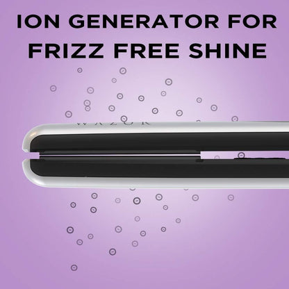 Wazor Hair Flat Iron 1 Inch Ionic Ceramic Hair Straightener Professional Flat Iron With LED Digital and Temperature Control From 284 to 446 Auto Shut Off