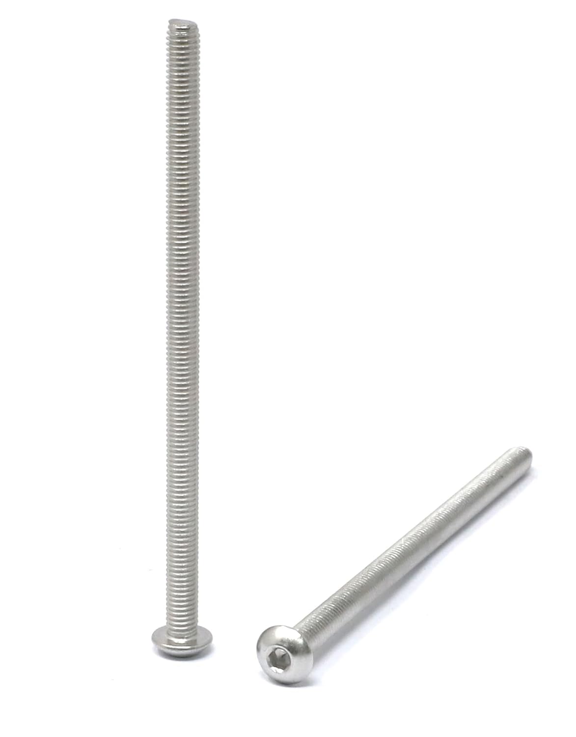 iexcell 50 Pcs M6 x 20mm Thread Pitch 1 mm Stainless Steel 304 Hex Socket Button Head Cap Screws Bolts Kit
