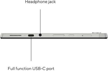 ASUS Chromebook CM30 Detachable Laptop, 10.5" 1920x1200 Display, MediaTek™ Kompanio 520, 8GB RAM, 128GB eMMC Storage, Garaged Stylus, ChromeOS, Fog Silver, CM3001DM2A-AS01TS-CB