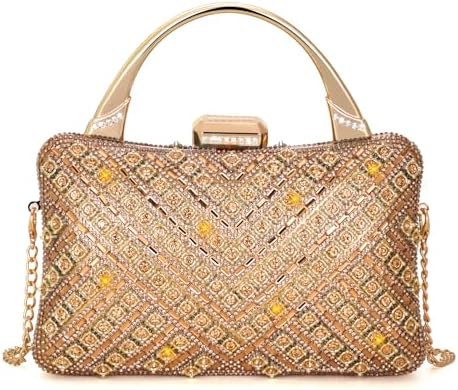 Elsblossion Clutch Purses for Women, Formal Evening Bag, Sparkly Rhinestone Purse for Party, Prom, Wedding