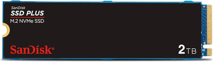 SanDisk 250GB SSD Plus M.2 NVMe SSD - PCIE Gen 3.0, Up to 2,400 MB/s - Internal Solid State Drive - SDSSDA3N-250G-G26