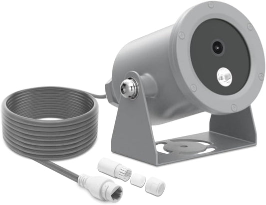 LINOVISION 4K Ultra HD Underwater Camera with Anti-Corrosion Coating, POE Network Camera with Intuitive Web GUI and Mobile APP, for Aquaculture Farms, Aquariums, Dams(10 Meters Cable)