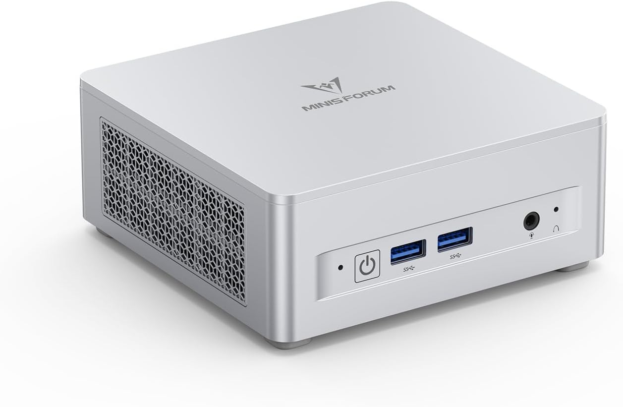MINISFORUM UM760 Slim Mini PC AMD Ryzen 5 7640HS(6C/12T, up to 4.3GHz) 16GB RAM 1TB SSD Micro Computer, HDMI(4K), DP(4K),USB4(8K) Triple Video Output, AMD Radeon 760M Graphics 2.5G LAN Small PC