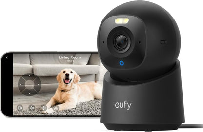 eufy Indoor Cam E30 | 4K UHD Smart Indoor Security Camera with 360° Pan & Tilt, AI Detection & Color Night Vision