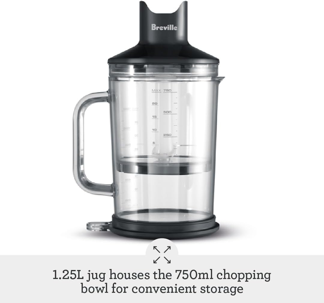 Breville the Control Grip Immersion Blender, BSB510XL, Brushed Stainless Steel