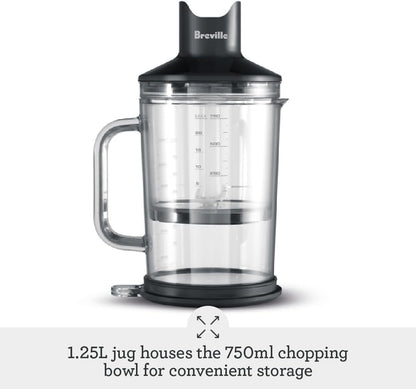 Breville the Control Grip Immersion Blender, BSB510XL, Brushed Stainless Steel