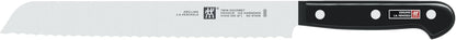 ZWILLING Gourmet 7-Piece Self Sharpening Block Set | Set Contains : 4" Paring | 6" Utility | 5" Tomato/Utility | 8" Bread | 8" Chef | Twin L Multi-Purpose Scissors