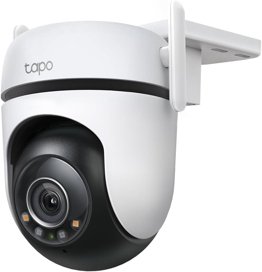 TP-Link Tapo 2K QHD Pan/Tilt Outdoor Wired Security Wi-Fi Camera, 360° Visual Coverage, Starlight Full-Color Night Vision Up to 98ft, Person/Pet/Venicle Detection,Physical Privacy Mode(Tapo C520WS)