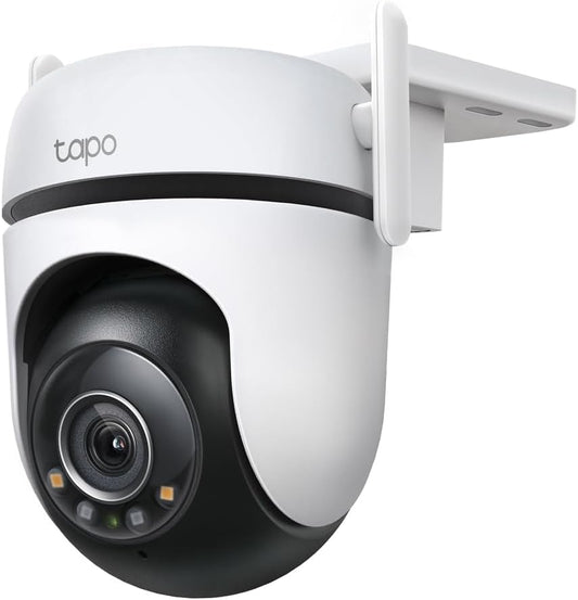 TP-Link Tapo 2K QHD Pan/Tilt Outdoor Wired Security Wi-Fi Camera, 360° Visual Coverage, Starlight Full-Color Night Vision Up to 98ft, Person/Pet/Venicle Detection,Physical Privacy Mode(Tapo C520WS)