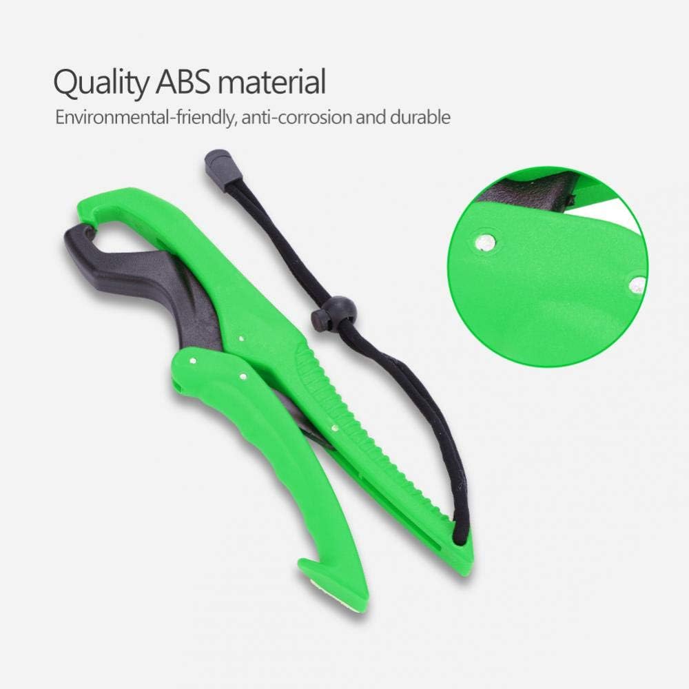ABS Plastic Floating Fish Grip Zinc Alloy Fish Lip Gripper with Wrist Strip for Catching Fish No Hurt Auxiliary