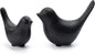 Notakia Small Birds Statues Pink Home Decor Modern Style Decorative Ornaments for Living Room, Bedroom, Office Desktop, Cabinets (Black 2Pcs)