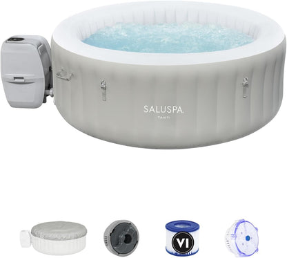 Bestway 60008R SaluSpa Tahiti Airjet Hot Tub Spa, 4 Person, 71" x 71" x 26"/1.80m x 1.80m x 66cm