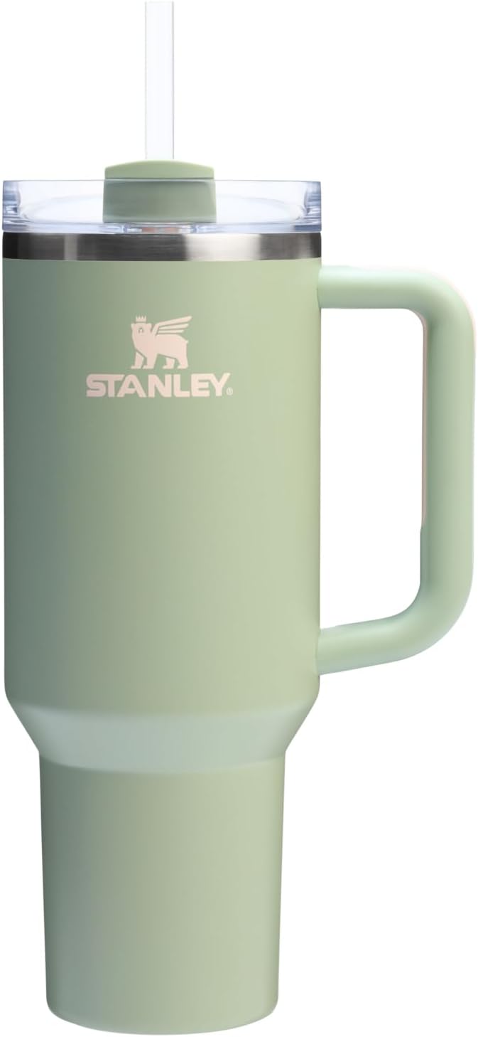 Stanley Quencher H2.0 Tumbler with Handle and Straw 30 oz | Flowstate 3-Position Lid | Cup Holder Compatible for Travel | Insulated Stainless Steel Cup | BPA-Free | Exclusive Lupine