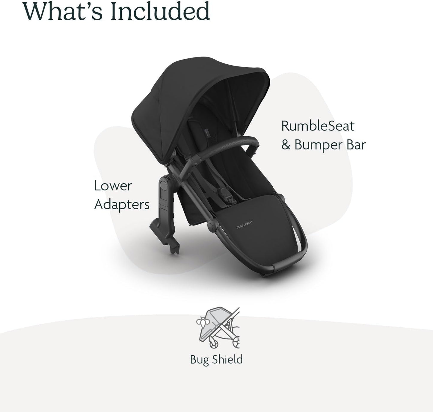 Toddler Stroller Seat | Tandem Double Stroller Seat with 5-Point Harness and Adjustable Canopy