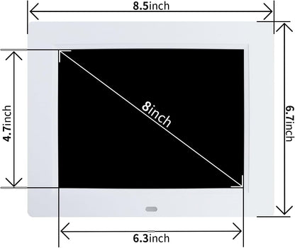 [2025 Newest] Digital Day Calendar Clocks 3 Medicine Reminders Extra Large 8 Inch Non-Abbreviated Day Date Month Dementia Senior Clock for Eldarly Memory Loss Vision Impaired Clock