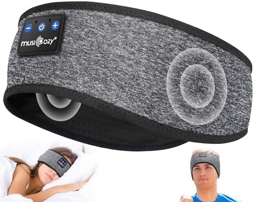 Bluetooth Sleep Headband Headphones | Wireless Sleep Mask Headphones | Music Headband for Side Sleepers | Sports Headband Earphones | Hands Free Audio Headband - PuriLite