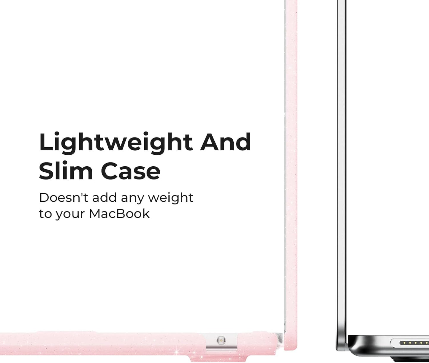 EooCoo Case Compatible with MacBook Air 13 inch M4 M3 M2 2025-2022 A3240 A3113 A2681, 13.6" Hard Case Cover & TPU Keyboard Skin & Screen Protector for Laptop Air 13.6 inch - Crystal Clear