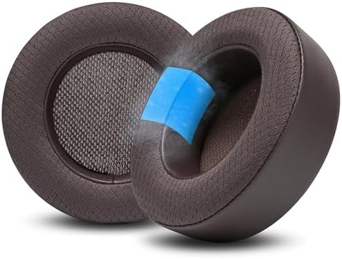 WC Freeze Virtuoso - Hybrid Fabric Cooling Gel Replacement Earpads for Corsair Virtuoso Gaming Headset, Made by Wicked Cushions, Improved Durability, Thickness and Sound Isolation |90s Black