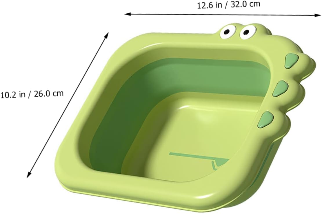 GARVALON Baby Bath Foldable Tub Newborn Shower Present Collapsible Wash Basin for Baby Safe Infant Washbas