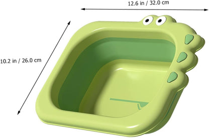 GARVALON Baby Bath Foldable Tub Newborn Shower Present Collapsible Wash Basin for Baby Safe Infant Washbas