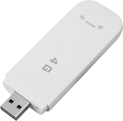 4G LTE Mobile, USB Pocket Portable Router, High Speed Mobile Hotspot with SIM Card Slot, Sharing Up to 10 Users, for Travel Business (White)