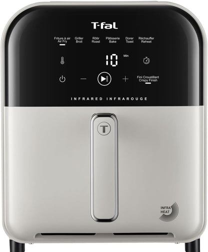 T-fal Infrared 2.0 Air Fryer, 8-in-1, Extra Large 7L / 7.3Qt., Infra-Heat Technology, Dual heating design, No pre-heating, Faster, Juicier and Crispier, Black