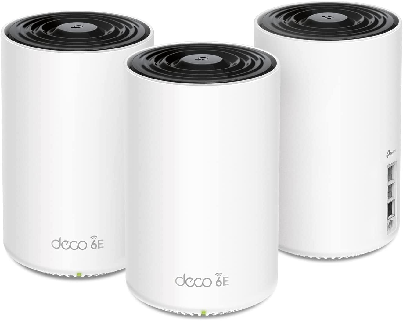 TP-Link Deco BE11000 Tri-Band WiFi 7 Mesh (Deco BE65 Pro) - 11 Gbps, 6 GHz/5 GHz/2.4 GHz Bands, 5 Gbps Ports, MLO, 320 MHz Channels, HomeShield, Universal Compatibility - 2-Pack