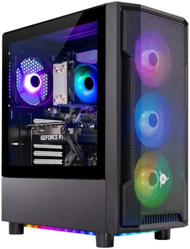 Skytech Shadow Gaming PC, Intel i5 13400F 2.5 GHz (4.6GHz Turbo Boost), NVIDIA RTX 4060 8GB GDDR6X, 1TB NVME, 32GB DDR5 RAM 5200 RGB, 650W Gold PSU, Wi-Fi, Win 11 Home