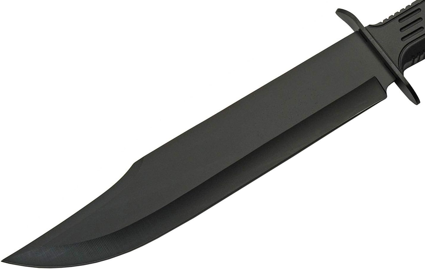SZCO SUPPLIES 15" Outdoor Survival Black Tech Bowie Blade Knife