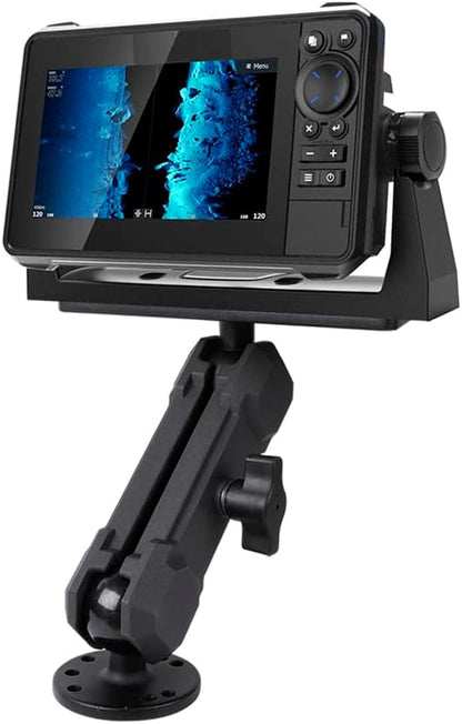 Leenconghui Aluminum Alloy Fish Finder Mount with C Size 1.5"" / 38mm Ball, 5.9"" Arm Marine Electronic Mount Compatible with Garmin,Humminbird, Lowrance and More, BM-72