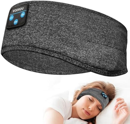 Sleep Headphones Bluetooth Headband, Voerou Wireless Sleeping Headphones Earbuds Sleep Mask with Stereo Speakers-Cool Tech Gadget for Men Women,Perfects for Sleep Workout Running Yoga Travel Insomnia