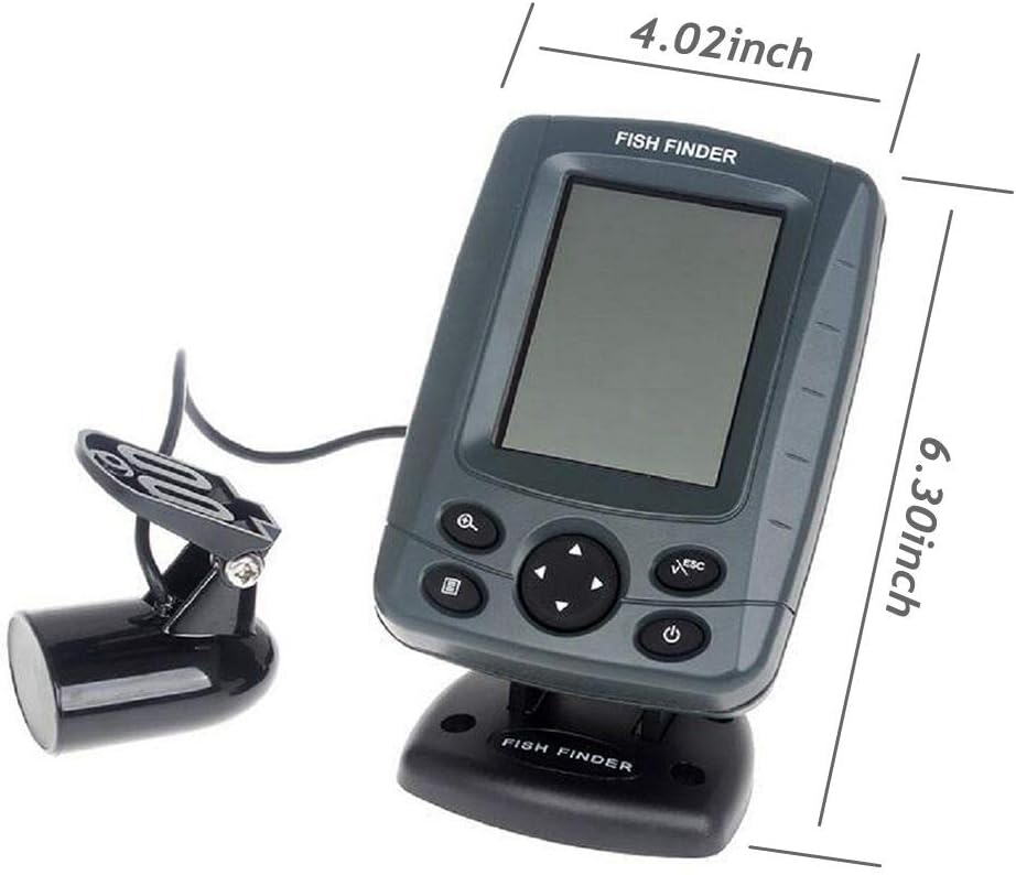 JOYWEE FF688C 3.5" Phiradar Color LCD Boat Fish Finder 200KHz/83KHz Dual Sonar Frequency 80M 240ft Detection Muti-Language Auto Zoom