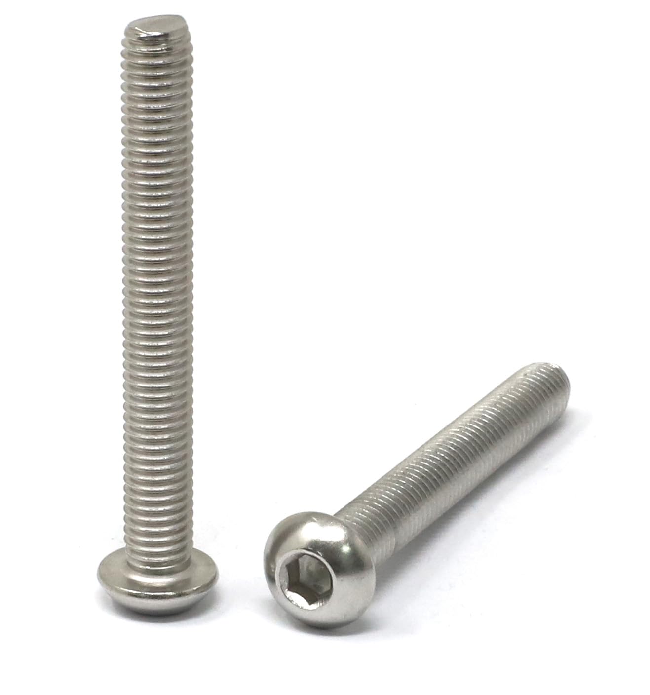 iexcell 50 Pcs M6 x 20mm Thread Pitch 1 mm Stainless Steel 304 Hex Socket Button Head Cap Screws Bolts Kit