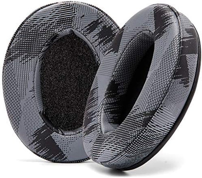 WC PadZ - The Ultimate Upgraded Earpads by Wicked Cushions - Compatible with Audio Technica, HyperX, SteelSeries Arctis & More - Extra Thick - Bigger Opening - Softer Memory Foam | (90s Black)