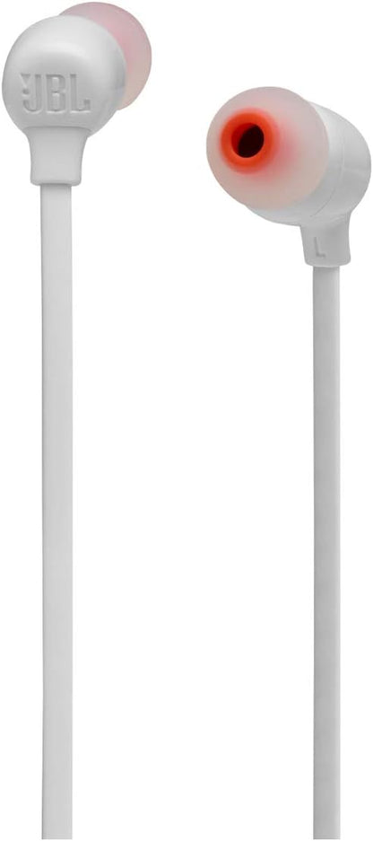 JBL Tune 125BT Wireless in-Ear Bluetooth Headphones, 16 Hour Playtime - White