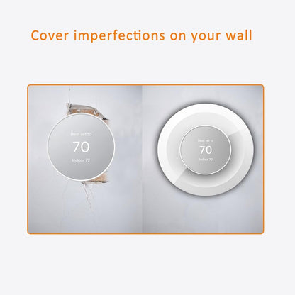 Wall Plate Made for The Nest Thermostat 2020 | Google Nest Thermostat Trim Kit Accessory | Easy Installation | Black